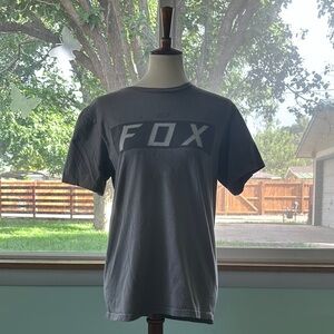 FOX RACING GRAY SHORT SLEEVE WOMENS SHIRT
